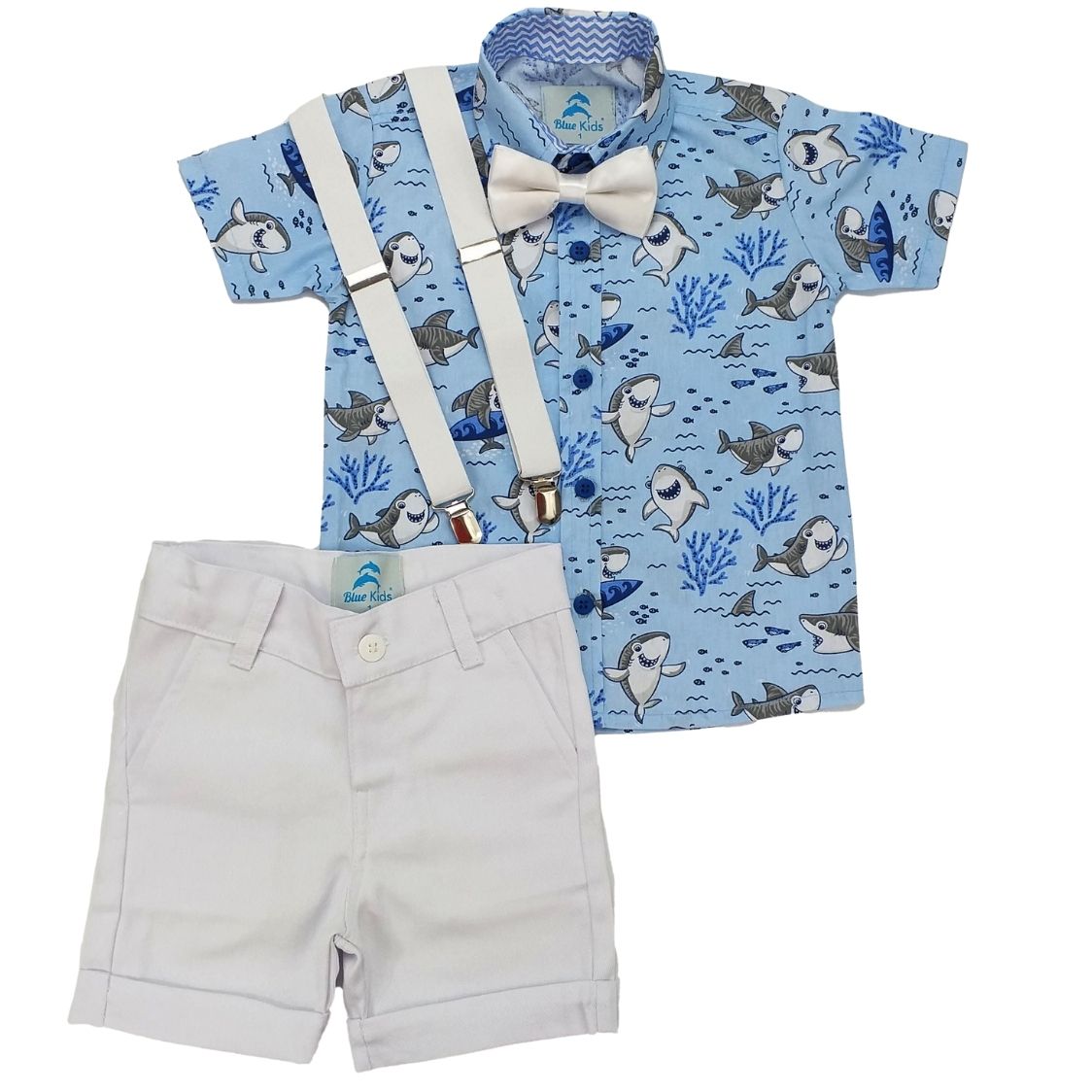 roupa infantil menino baby shark